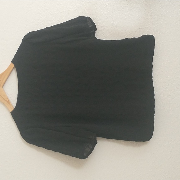 Madewell Textured Puff-Sleeve Button Front Top Size S - Picture 8 of 9